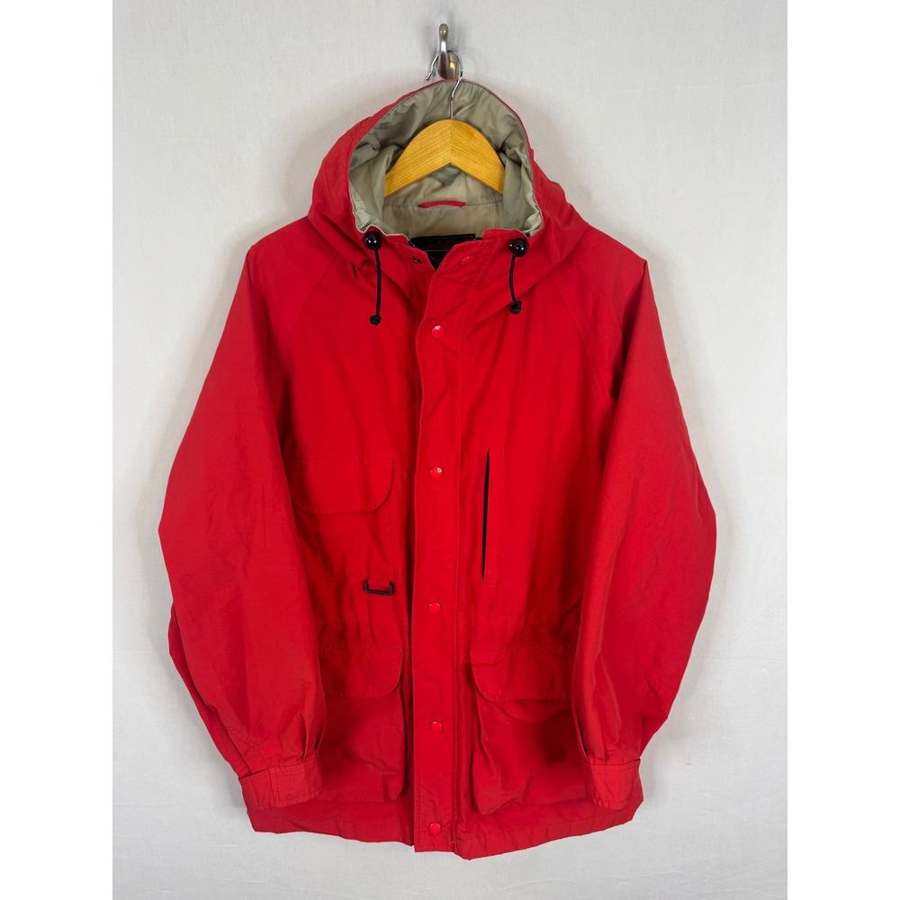 Eddie Bauer Vintage 80s Gore-Tex Mountain Parka Jacket Red Mens Medium